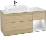 V&B Waschtischunterschrank Finion 120cm, Pl w m, Reg re wh. m Lac, Oa ven