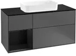 V&B Waschtischunterschrank Finion 120cm, Pl b m, Rg l b m Lac, Anthrac. m