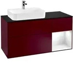 V&B Waschtischunterschrank Finion 120cm, Pl b m, Reg re glo wh. Lac, Peo m