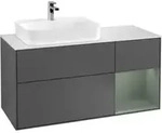 V&B Waschtischunterschrank Finion 120cm, Pl w m, Rg r Ol m Lac, Anthrac. m
