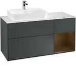 V&B Waschtischunterschrank Finion 120cm, Pl w m, Rg r wal ven, md b m Lac ; Villeroy