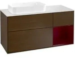 V&B Waschtischunterschrank Finion 120cm, Pl wh. m, Reg re Peo, wal ven ; Villeroy &