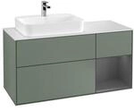 V&B Waschtischunterschrank Finion 120cm, Pl w m, Rg r A m, Oli. m Lac ;...