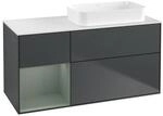 V&B Waschtischunterschrank Finion 120x60 cm, Rg l Oli. m Lac, md bl. m Lac ;...
