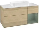 V&B Waschtischunterschrank Finion 120cm, Pl w m, Reg re Oli. m Lac, Oa ven ;...