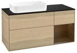 V&B Waschtischunterschrank Finion 120x60 cm, Reg re wal veneer, Oak Veneer ;...