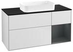 V&B Waschtischunterschrank Finion 120x60 cm, Rg re md bl. m Lac, wh. m Lac ;...