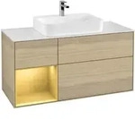 V&B Waschtischunterschrank Finion 120cm, Pl wh. m, Reg li gol m, Oa ven