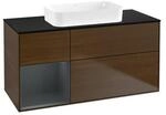 V&B Waschtischunterschrank Finion 120x60 cm, Reg li md bl. m Lac, wal ven ;...