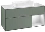 V&B Waschtischunterschrank Finion 120cm, Pl w m, Rg r w m Lac, Oli. m Lac ;...
