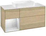 V&B Waschtischunterschrank Finion 120cm, Pl w m, Reg li wh. m Lac, Oa ven