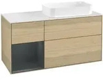 V&B Waschtischunterschrank Finion 120x60 cm, Reg li md bl. m Lac, Oa ven