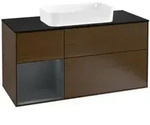 V&B Waschtischunterschrank Finion 120cm, Pl b m, Rg l md b m Lac, wal ven
