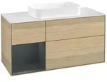 V&B Waschtischunterschrank Finion 120x60 cm, Reg li md bl. m Lac, Oa ven