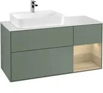 V&B Waschtischunterschrank Finion 120cm, Pl w m, Reg re Oa ven, Oli. m Lac
