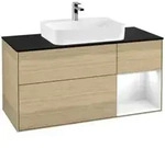 V&B Waschtischunterschrank Finion 120cm, Pl b m, Rg re glo wh. Lac, Oa ven