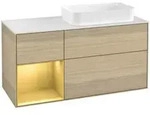 V&B Waschtischunterschrank Finion 120cm, Pl wh. m, Reg li gol m, Oa ven