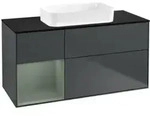V&B Waschtischunterschrank Finion 120x60 cm, Rg l Oli. m Lac, md bl. m Lac
