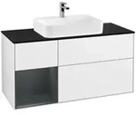 V&B Waschtischunterschrank Finion 120cm, Pl b m, Rg l md b m La, g wh. Lac