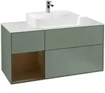 V&B Waschtischunterschrank Finion 120cm, Pl w m, Rg li wal ven, Oli. m Lac