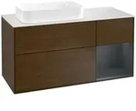 V&B Waschtischunterschrank Finion 120cm, Pl w m, Rg r md b m Lac, wal ven