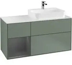 V&B Waschtischunterschrank Finion 120cm, Pl w m, Rg l A m, Oli. m Lac