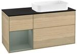 V&B Waschtischunterschrank Finion 120x60 cm, Reg li Oli. m Lac, Oak Veneer ;...