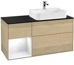 V&B Waschtischunterschrank Finion 120cm, Pl b m, Rg li glo wh. Lac, Oa ven