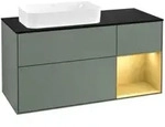V&B Waschtischunterschrank Finion 120cm, Pl b m, Reg re gol m, Oli. m Lac