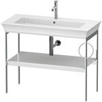 Duravit Waschtisch-Konsole White Tulip 98,4x45cm, Me, bo, Handtuchhalter re, we...