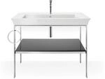 Duravit Waschtisch-Konsole White Tulip 98,4x45cm, Me, bo, HTH li, steingrau hgl