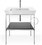 Duravit Waschtisch-Konsole White Tulip 68,4x45cm, Me, bo, HTH re, graph hgl