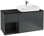 V&B Waschtischunterschrank Finion 120cm, Pl b m, Rg l b m La, md bl. m Lac