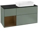 V&B Waschtischunterschrank Finion 120cm, Pl b m, Rg li wal ven, Oli. m Lac