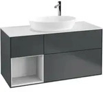 V&B Waschtischunterschrank Finion 120cm, Pl w m, Rg w m Lac, md bl. m Lac