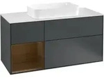 V&B Waschtischunterschrank Finion 120cm, Pl w m, Rg l wal ven, md b m Lac