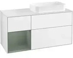 V&B Waschtischunterschrank Finion 120x60 cm, Rg li Oli. m Lac, glo wh. Lac