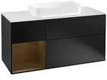 V&B Waschtischunterschrank Finion 120cm, Pl w m, Reg li wal ven, bla m Lac