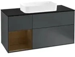 V&B Waschtischunterschrank Finion 120cm, Pl b m, Rg l wal ven, md b m Lac
