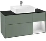 V&B Waschtischunterschrank Finion 120cm, Pl b m, Rg r w m Lac, Oli. m Lac