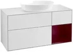 V&B Waschtischunterschrank Finion 120cm, Pl w m, Reg Peo m Lac, wh. m Lac