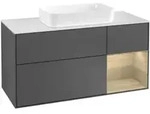 V&B Waschtischunterschrank Finion 120cm, Pl w m, Reg re Oa ven, Anthrac. m
