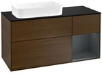 V&B Waschtischunterschrank Finion 120cm, Pl b m, Rg r md b m Lac, wal ven