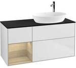 V&B Waschtischunterschrank Finion 120cm, Pl bla m, Reg Oa ven, wh. m Lac