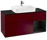V&B Waschtischunterschrank Finion 120cm, Pl bla m, Reg re bla m Lac, Peo m