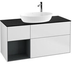 V&B Waschtischunterschrank Finion 120cm, Pl bla m, Reg md m Lac, wh. m Lac