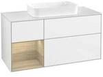 V&B Waschtischunterschrank Finion 120x60 cm, Reg li Oa ven, glo wh. Lac