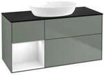 V&B Waschtischunterschrank Finion 120cm, Pl b m, Rg g wh. Lac, Oli. m Lac