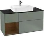 V&B Waschtischunterschrank Finion 120cm, Pl b m, Rg li wal ven, Oli. m Lac