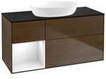 V&B Waschtischunterschrank Finion 120cm, Pl b m, Reg glo wh. Lac, wal ven